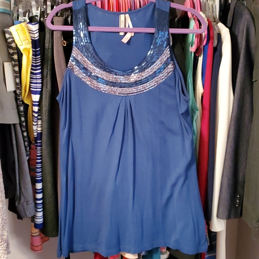 Kische sequin yoke tank